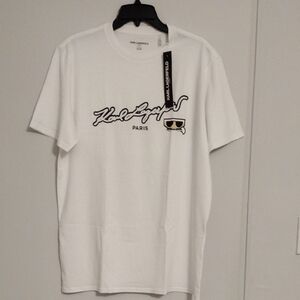 Karl Lagerfeld White Signature Tee